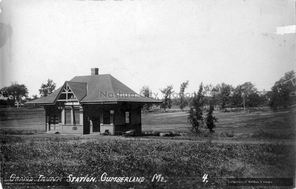Postcard: Grand Trunk Station, Cumberland, Maine